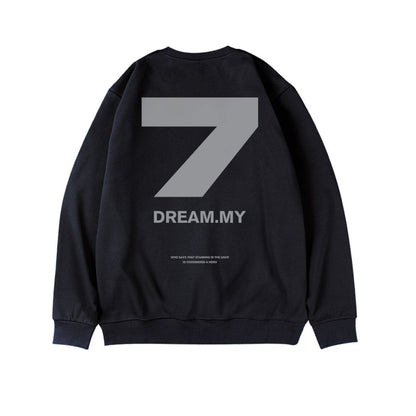 ビッグセブンプリント長袖スウェット U1947