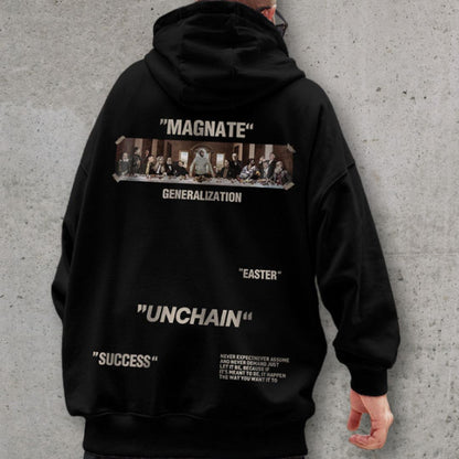 コラージュビジュアルストリートパーカー U2408