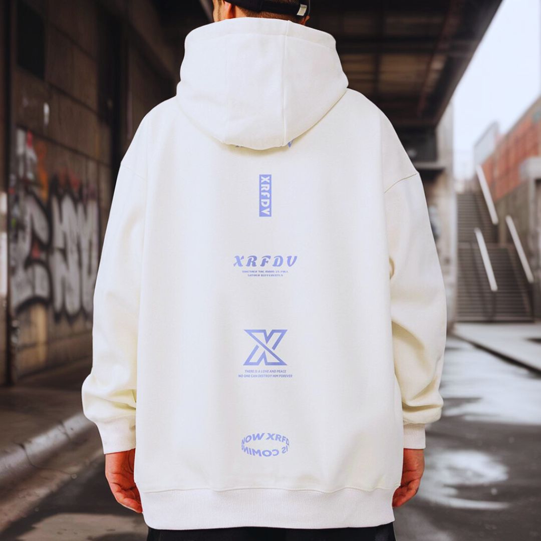 シンプルロゴレタリングデザインパーカー U2388