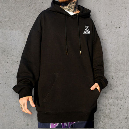 チェッカーベアプリントパーカー U2494