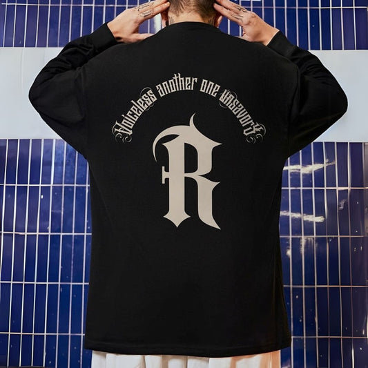 【OUTLET/即納】Rバックプリント長袖Tシャツ U2286
