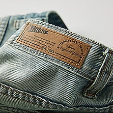 【OUTLET/即納】ライトクラッシュワイドデニムパンツ U2362