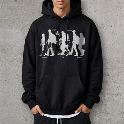 シルエットグラフィックパーカー U2377