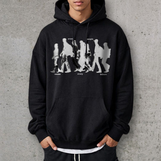 シルエットグラフィックパーカー U2377