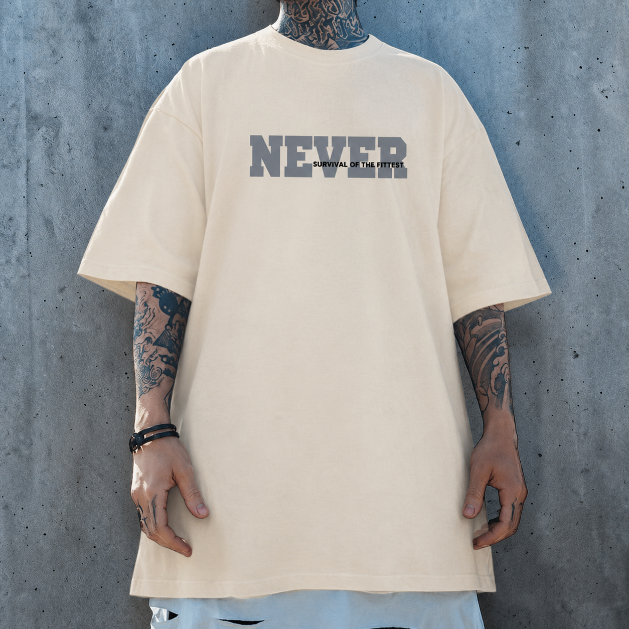 ビッグシルエットバックグラフィック半袖Tシャツ U2533