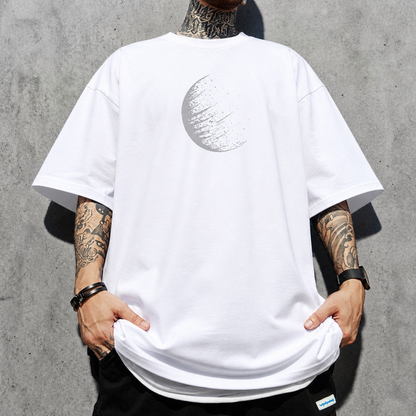 アブストラクトサークル半袖Tシャツ U2534