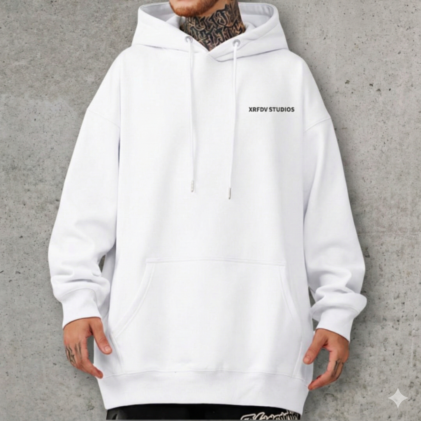 モーションラインアートプリントパーカー U2385