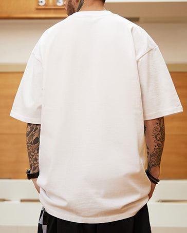 スクリプトロゴフロントプリント半袖Tシャツ U2116