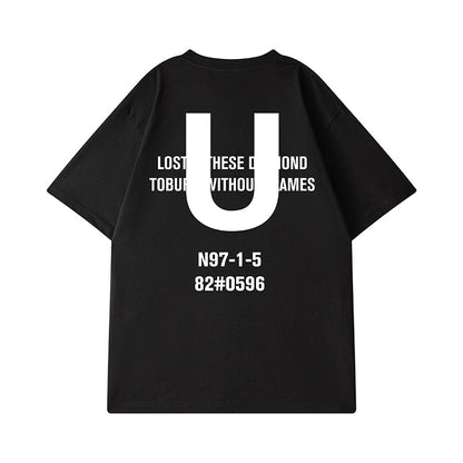 【OUTLET/即納】Uデザインプリント半袖Tシャツ U1673