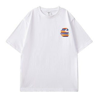 【OUTLET/即納】グラフィックバックプリントルーズ半袖Tシャツ U2488