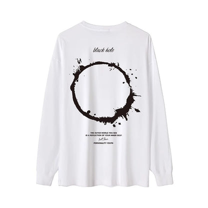 ブラックホール長袖Tシャツ U1684