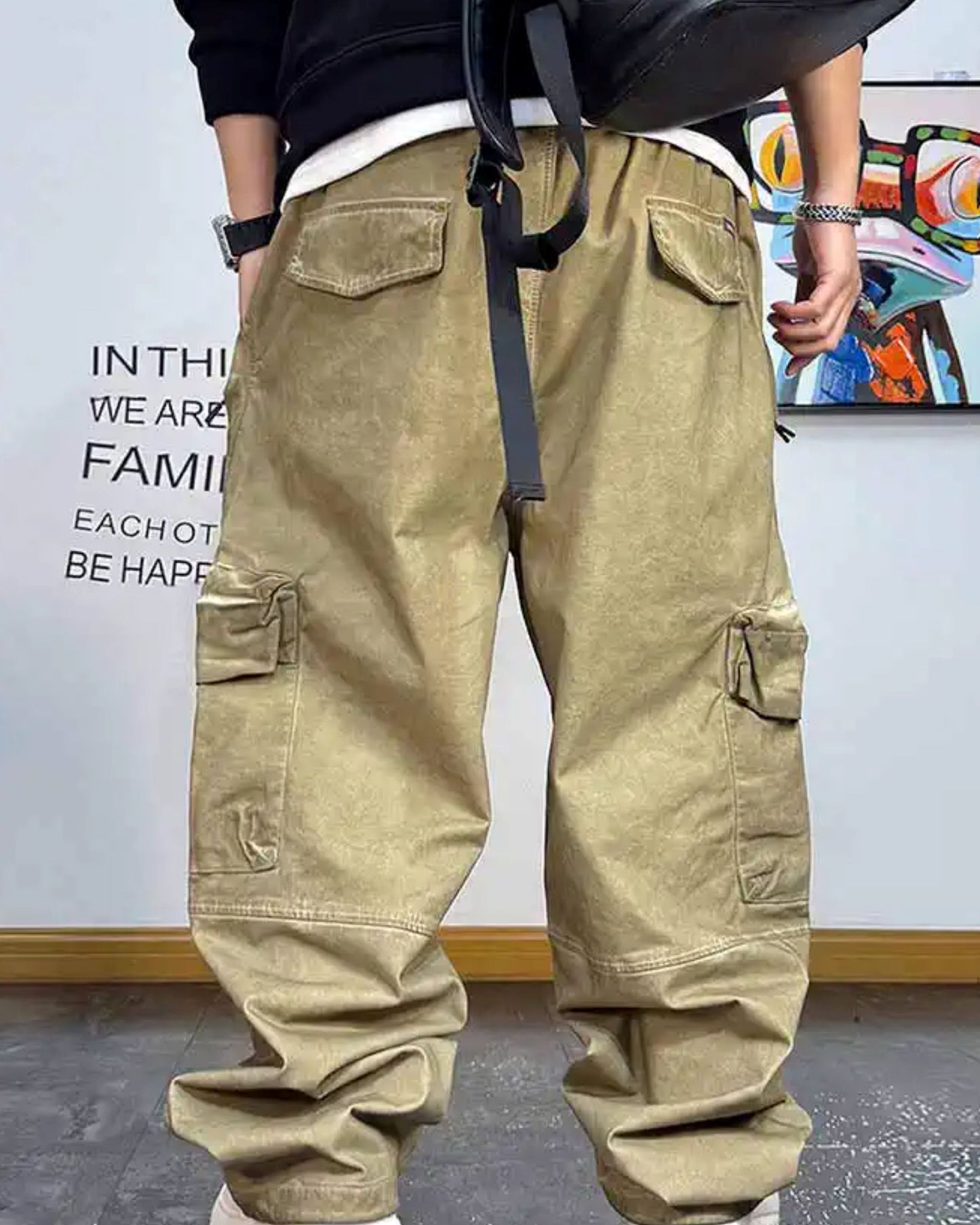 ワイドシルエットウォッシュドパンツ U2051