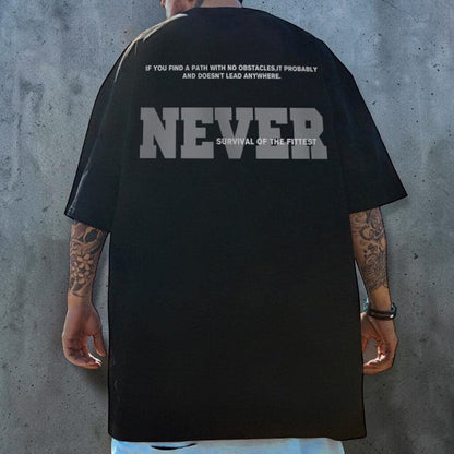 ビッグシルエットバックグラフィック半袖Tシャツ U2533