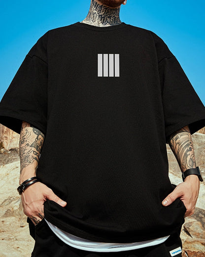【OUTLET/即納】ミニマルラインモチーフ半袖Tシャツ U2119