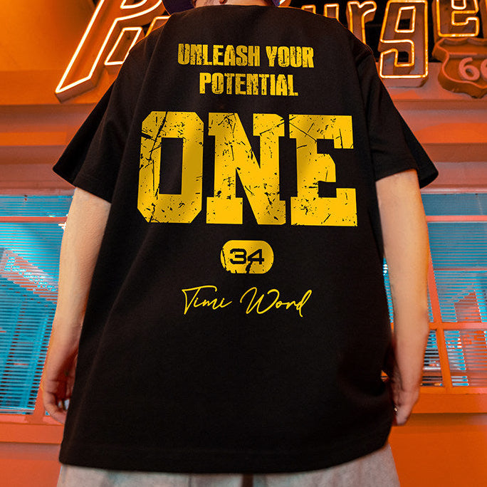 バックグラフィックルーズフィット半袖Tシャツ U2580