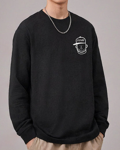 【OUTLET/即納】グラフィックキャップアイコン長袖Tシャツ U2370