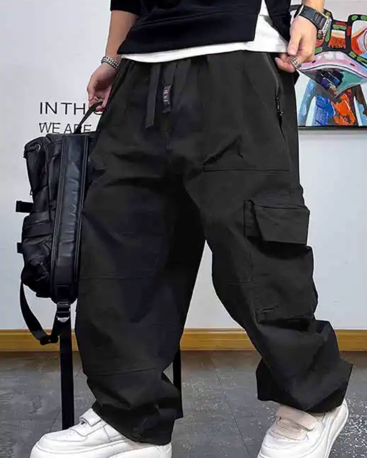 ワイドシルエットウォッシュドパンツ U2051