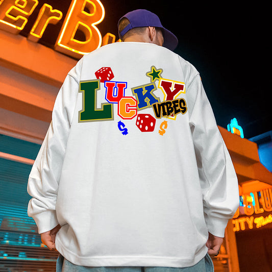 【OUTLET/即納】サイコロイラストストリート長袖Tシャツ U1894