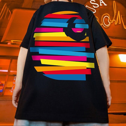 【OUTLET/即納】グラフィックバックプリントルーズ半袖Tシャツ U2488