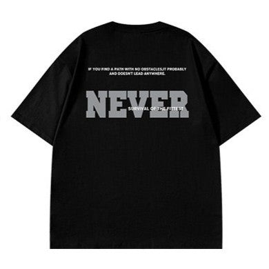 ビッグシルエットバックグラフィック半袖Tシャツ U2533