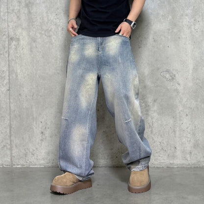 ウォッシュドワイドシルエットデニムパンツ U2585