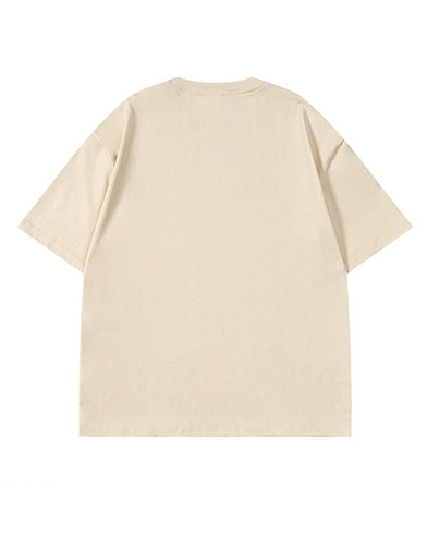 ブロックロゴフロントプリント半袖Tシャツ U2185