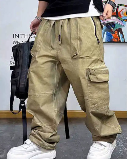 ワイドシルエットウォッシュドパンツ U2051