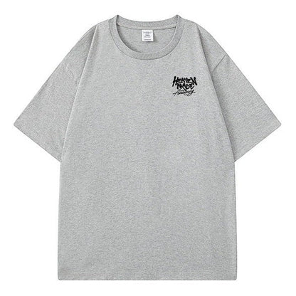 グラフィックバックプリント半袖Tシャツ U2578