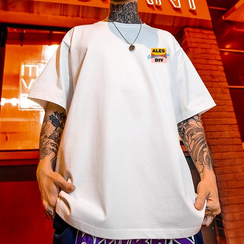 【OUTLET/即納】ヒップホッププリントルーズ半袖Tシャツ U1800
