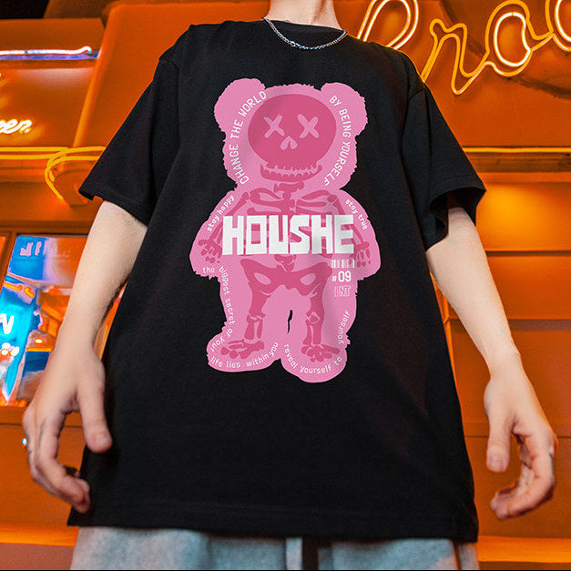 【未開封・未着用】MEDVECH ドローイングベア Tシャツ ベアスケルトングラフィック半袖Tシャツ U2602 – URBAN GROW