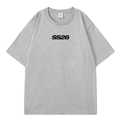 グラフィックバックプリント半袖Tシャツ U2576
