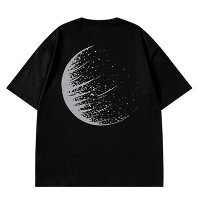 アブストラクトサークル半袖Tシャツ U2534