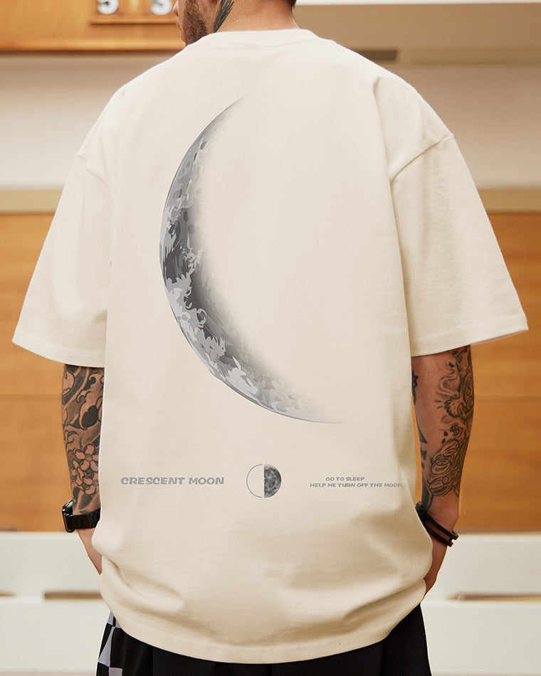 【OUTLET/即納】クレセントムーングラフィック半袖Tシャツ U2130