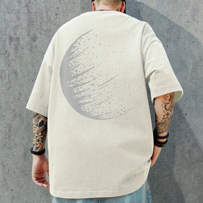 【OUTLET/即納】アブストラクトサークル半袖Tシャツ U2534