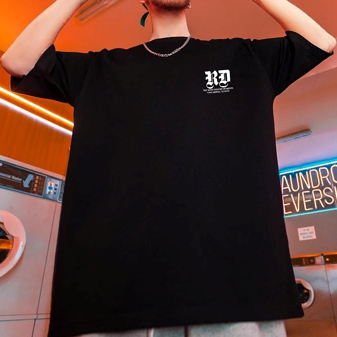 【OUTLET/即納】バックプリントナンバー半袖Tシャツ U1715
