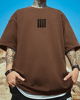 【OUTLET/即納】ミニマルラインモチーフ半袖Tシャツ U2119