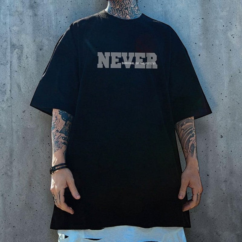 ビッグシルエットバックグラフィック半袖Tシャツ U2533