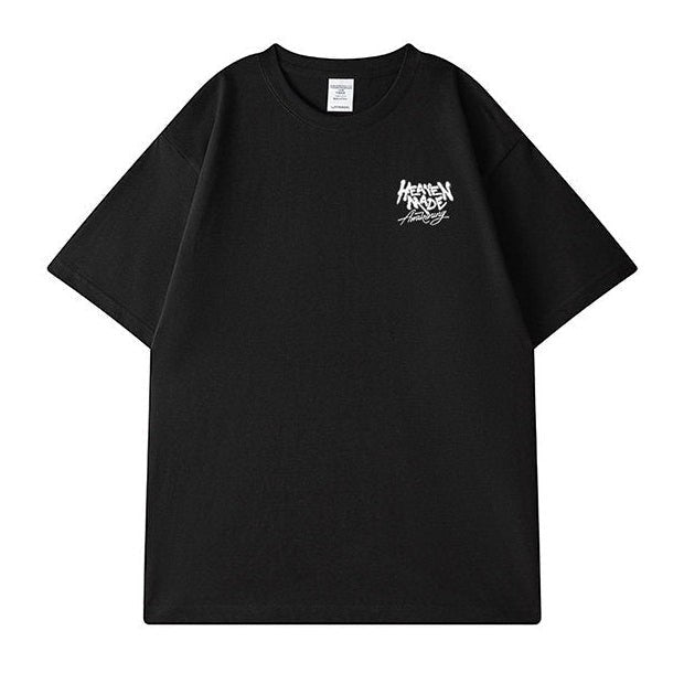 グラフィックバックプリント半袖Tシャツ U2578