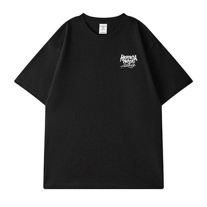 グラフィックバックプリント半袖Tシャツ U2578