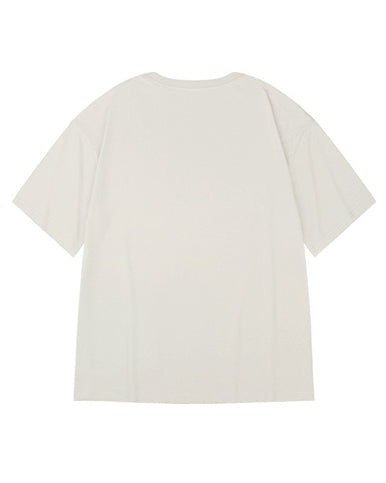 【OUTLET/即納】ミニマルラインモチーフ半袖Tシャツ U2119