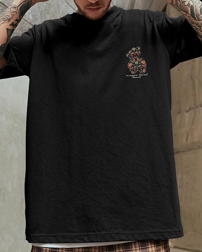 【OUTLET/即納】トライバルテイストカラフルバックプリント半袖Tシャツ U2329