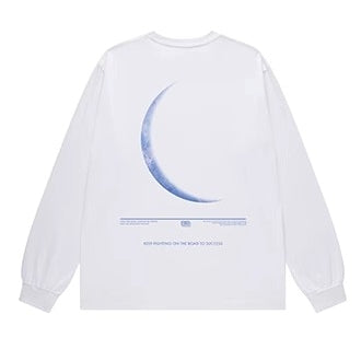 クレセントムーンストリート長袖Tシャツ U1896