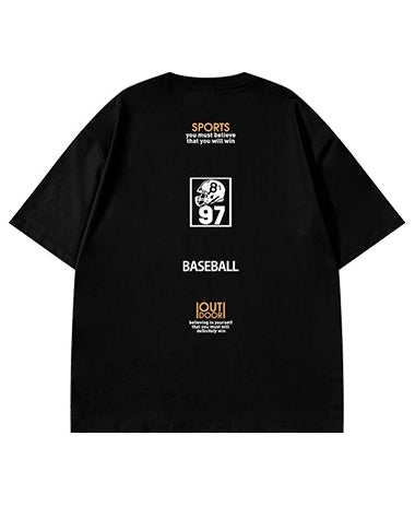 【OUTLET/即納】モチベーションテキストレイアウト半袖Tシャツ U2178