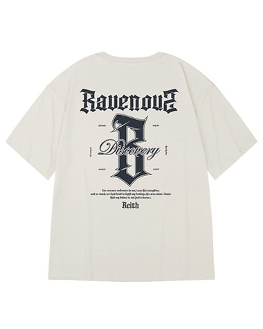ストリートクラシックフォントアート半袖Tシャツ U2158