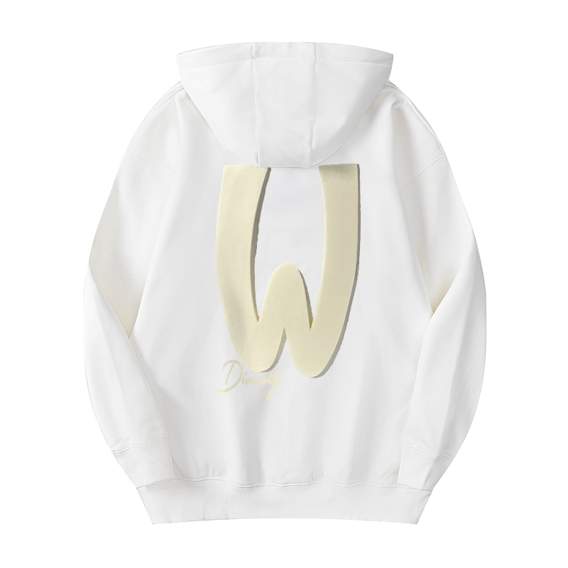 モノトーンシンボルグラフィックパーカー U2395