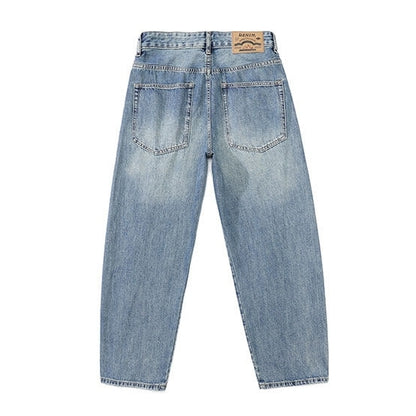 ウォッシュドダメージワイドデニムパンツ U2568