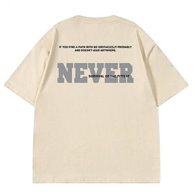 ビッグシルエットバックグラフィック半袖Tシャツ U2533