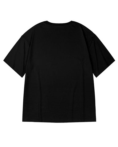 スクリプトロゴフロントプリント半袖Tシャツ U2116