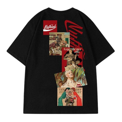 アメリカンレトロストリート半袖Tシャツ U2575