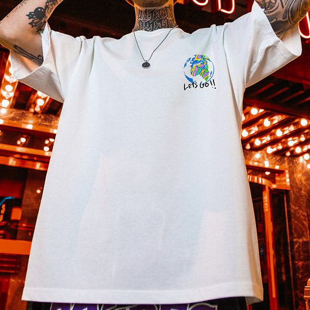 アースグラフィックルーズ半袖Tシャツ U2598